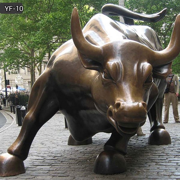 Amazon.com: 9.5 Inch Figurine Replica Wall Street Bull ...