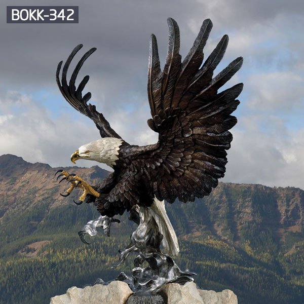American bald eagle wildlife garden statues for sale