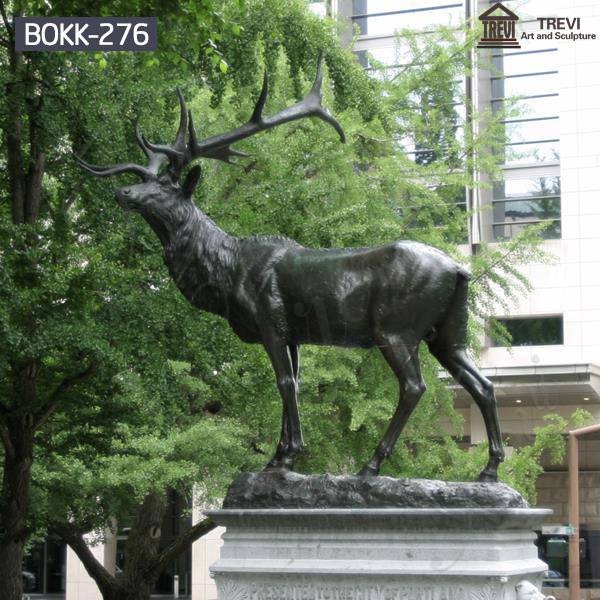 Outdoor Casting Life Size Bronze Elk Statue for Sale BOKK-276