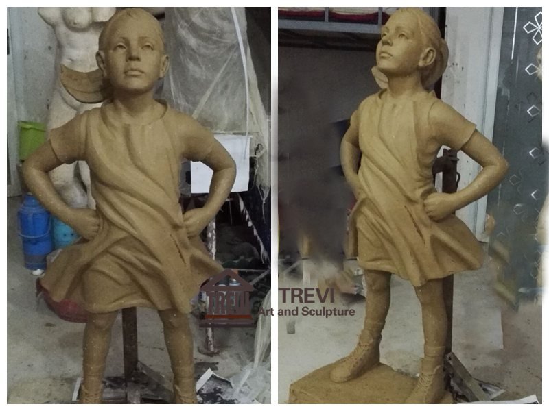 Bronze Fearless Girl Statue Custom Replica for Sale BOKK-21