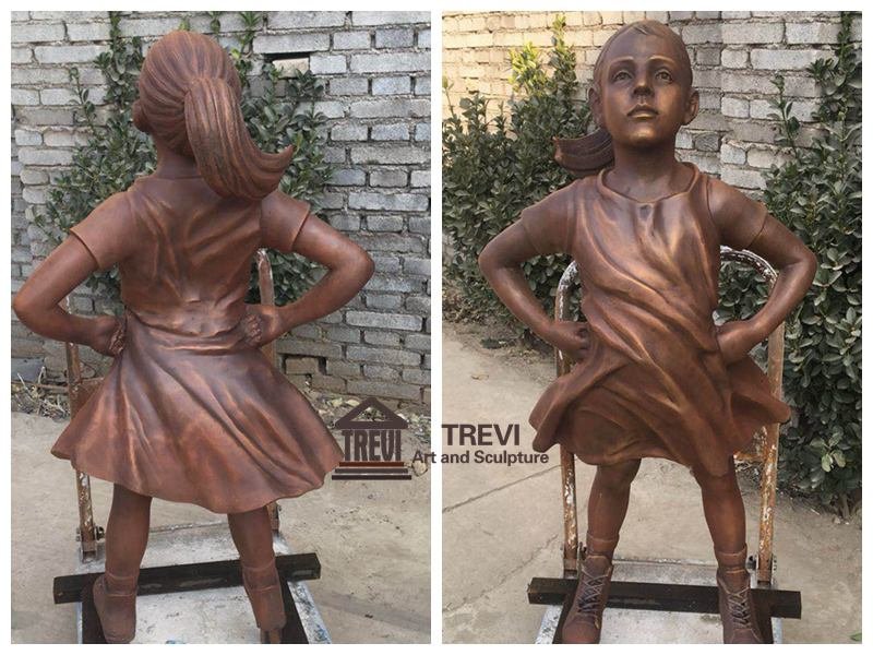 Hot Sale Fearless Girl Statue Custom Replica for Sale BOKK-21