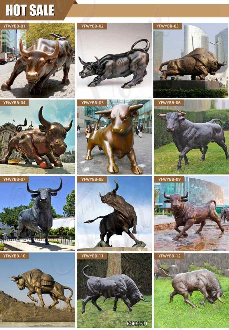 Large Size Outdoor Bronze Cow Statue Farm Decoration for Sale BOKK-353