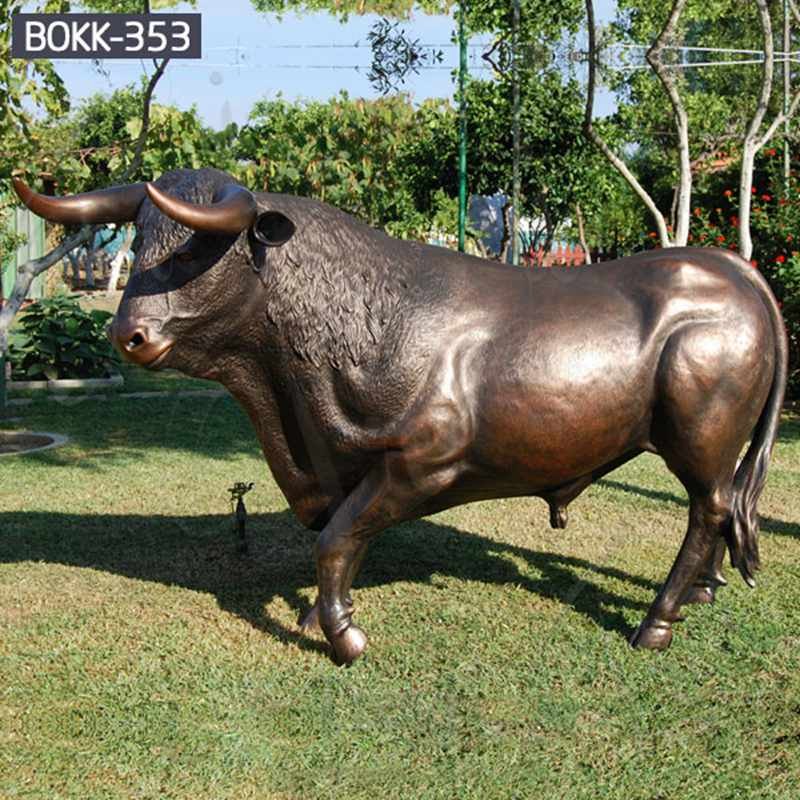 Outdoor Bronze Cow Statue Farm Decoration for Sale BOKK-353