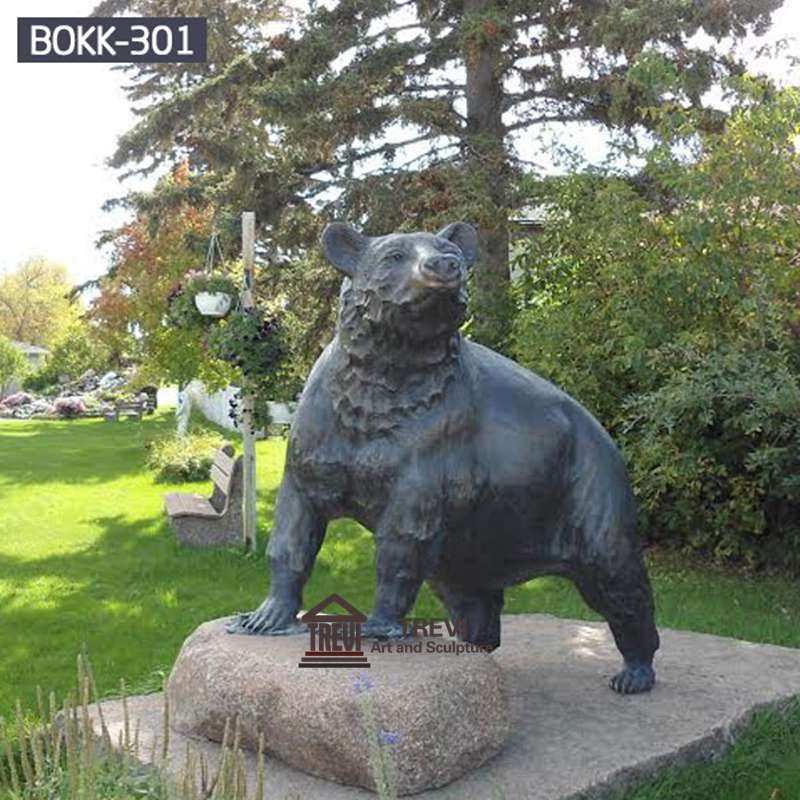 Outdoor Garden Bronze Life Size Bear Statue Supplier