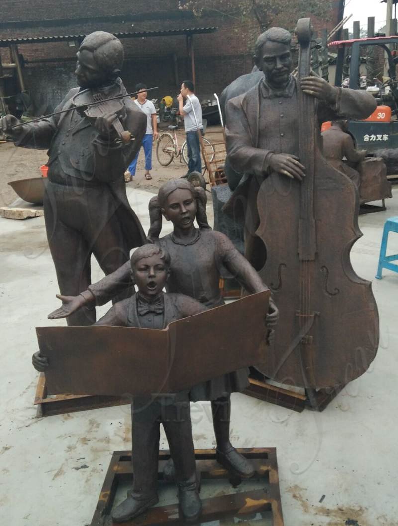 Life Size Bronze Musician Statue Group for Sale BOKK-180