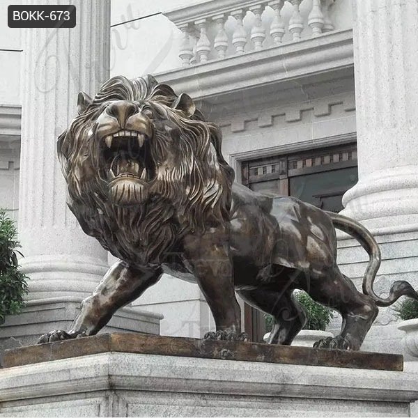 Life Size Bronze Lion Statue Outdoor Decor for Sale BOKK-673