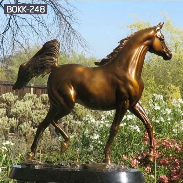 Life Size Bronze Horse Sculpture Outdoor Decor Supplier BOKK-248