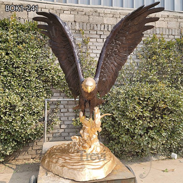 Large Bronze Eagle Statue Outdoor Decor Manufacturer BOK1-241