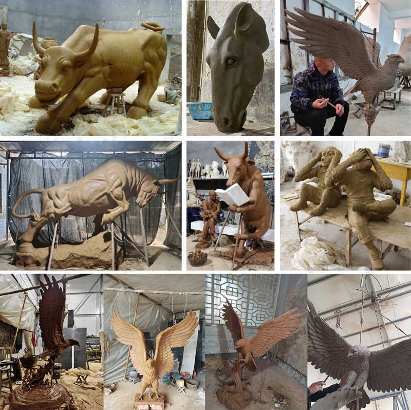 bronze animal statues for the garden -Trevi Sculpture
