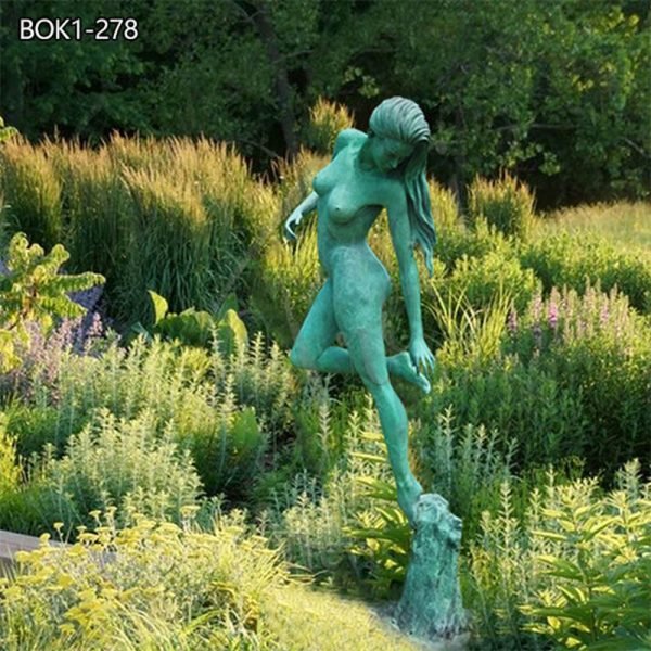 Patina Bronze Nude Statue Outdoor Decor Manufacturer BOK1-278