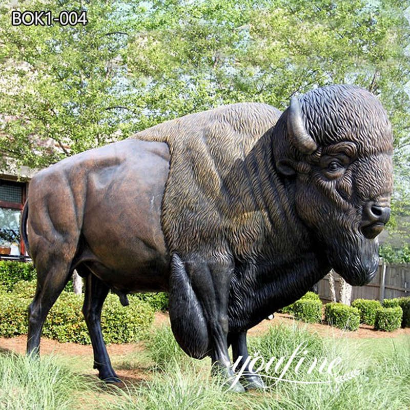 bronze bison statue -YouFine Sculpture