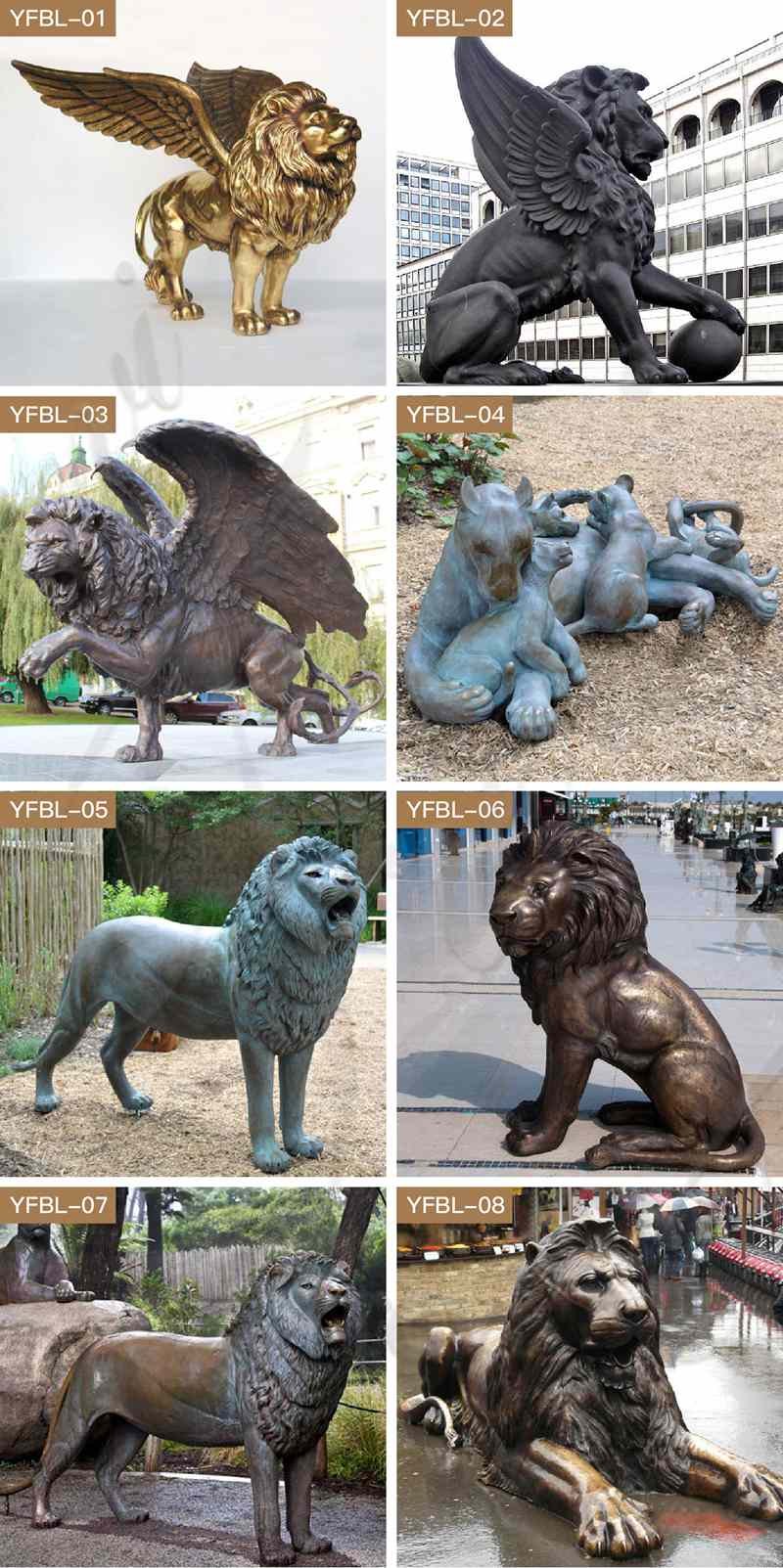 outdoor lion statues for sale -Trevi Sculpture