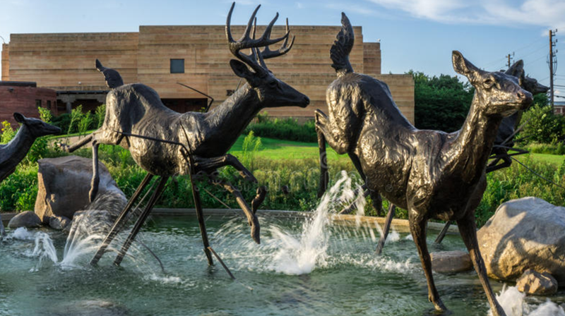 bronze deer statue(3)