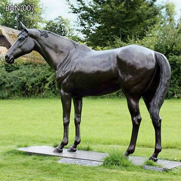 Life Size Outdoor Bronze Standing Horse Sculpture for Sale