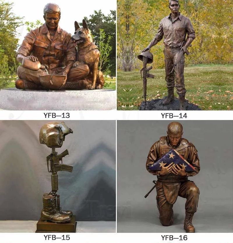 More Bronze Military Statues