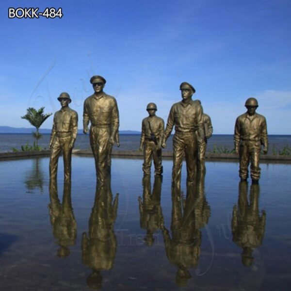Life Size Bronze MacArthur Landing Memorial Military Statues for Sale