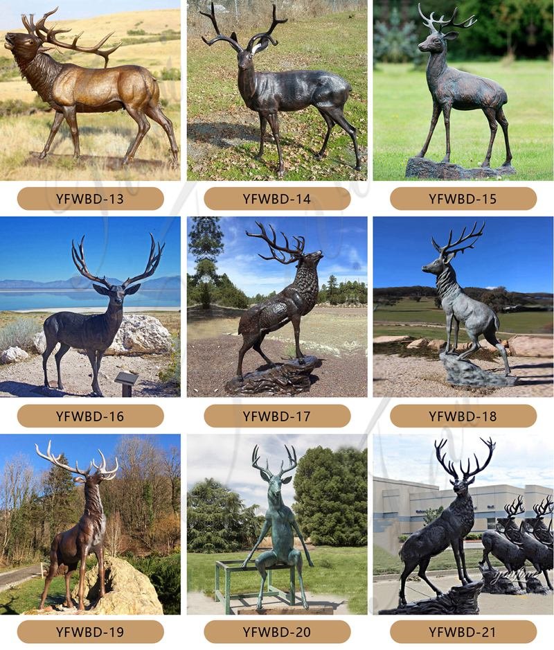 More Bronze Deer Statues Styles